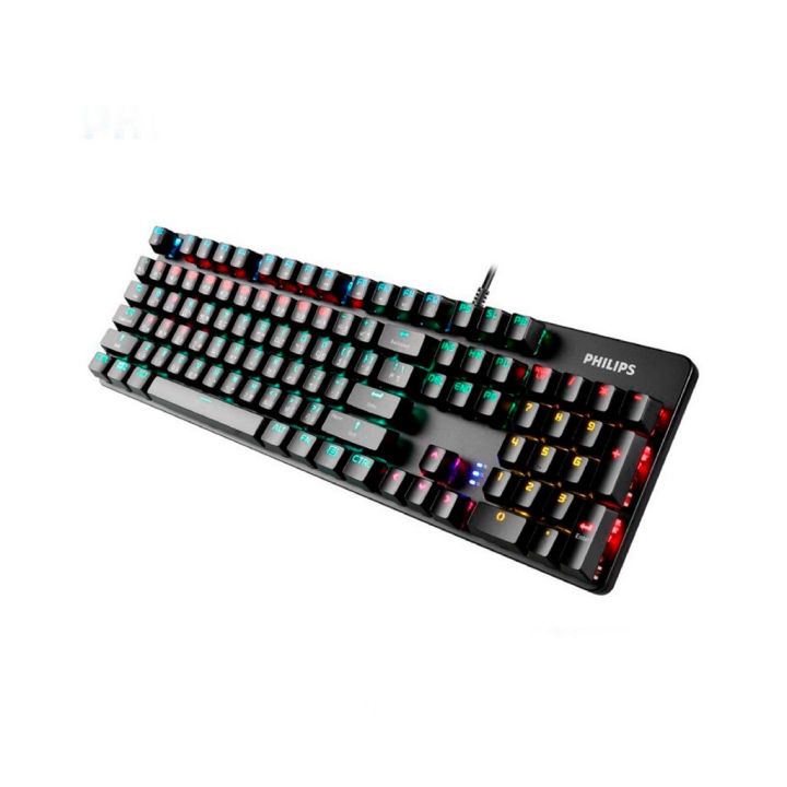 Teclado Philips Gamer Momentum Spk8901bqmc Mecanico