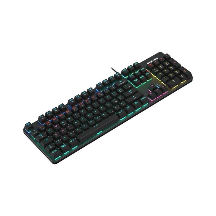 Teclado Philips Gamer Momentum Spk8901bqmc Mecanico