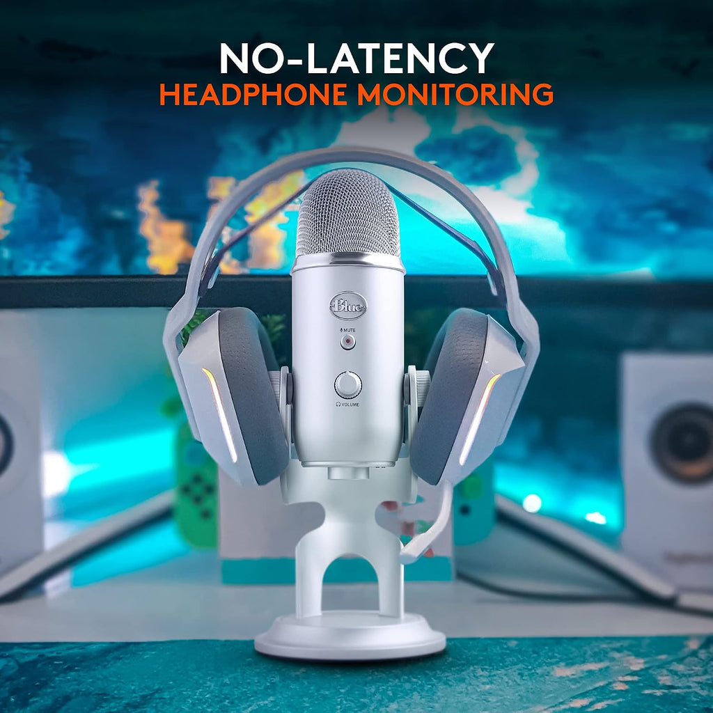 Micrófono Usb Logitech Blue Yeti Para Gaming Streaming Plateado