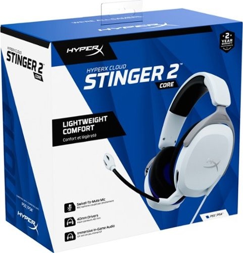Auricular Hyperx Cloud Stinger 2 Core Gaming Ps5 Color Blanco
