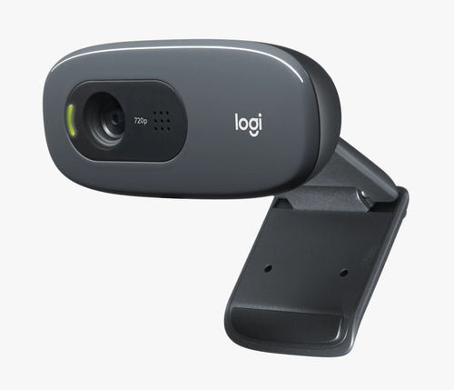 Cámara web Logitech C270, resolución HD de 720p/30 fps, micrófono